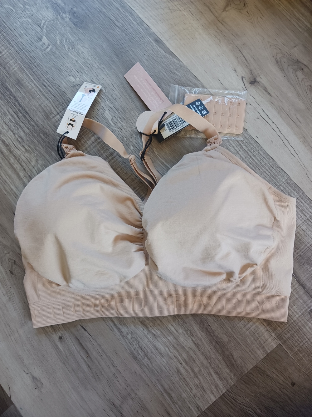 Kindred Bravely Seamless Nude Nursing & Pumping Bra- Beige, L Busty